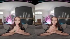 Cute Busty brunette wants to suck and ride your cock in VR Thumb