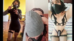 TrapyAle playing in her room with her fishnet lingerie and toys UwU Thumb