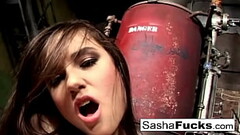Sexy Sasha lives out her fantasies in the boiler room Thumb