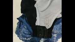 La esposa de mi cu&ntilde_ado me deja sus nuevos calzoncitos para ensuciarlos, a&uacute_n estaban h& Thumb