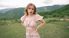Stepsister pay for Gas or Take Off Your Panties! I Fucked Stepsister in the Woods Thumb