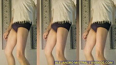 V&iacute_deo fetiche en trusa azul marino Alejandro Mistral Thumb
