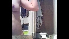 Extreme Hairy Wife Shower wash hair Thumb