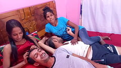 Bengali  hot teens  sex! Real Bangla sex xxx porn foursome     ,,,,, Hanif and Popy khatun and Mst s Thumb