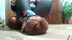 Fat MILF masturbates pussy under pantyhose and panties Thumb