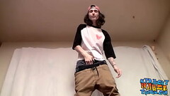 Hung straight amateur Sean Johansen masturbates and cums Thumb