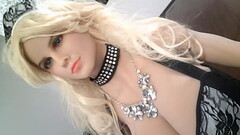 My Girl friend Modeling her Big fake tits!!  Sexy blonde MILF models hot striptease, Sexy Babe Model Thumb