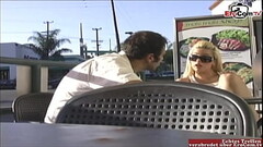 Blonde Babe with big tits pick up at the street for a fuck Thumb