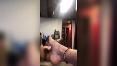 DOING KINKY NAKED POSES IN THE MIRROR WITH MY FEET AND BUTTHOLE GETS ME SO HORNY Thumb