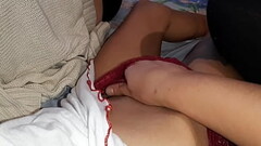 While my roommate is watching a movie I'_m fucking her girlfriend - Lesbian Illusion Girls Thumb