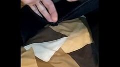 Anal stretching with vegetable Thumb
