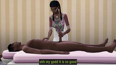 stepbrother it is first client for his after she opened an erotic massage salon - Indian Teen first  Thumb