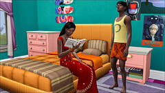 Indian step Brother had to share the same bed with his sister because of the guests Thumb