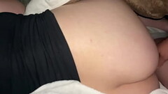 Cum on unaware wife&rsquo_s ass Thumb