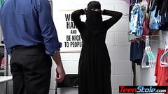 Busty teen thief Delilah Day in hijab punish fucked by a perv LP officer Thumb