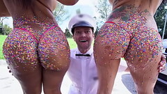 BANGBROS - Rose Monroe &amp_ Lilith Morningstar'_s Big Asses Covered In Candy (Yum) Thumb