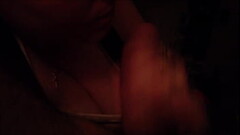 Sucking Dick with Cum Swallow Thumb