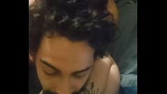 Spitroasted by daddies slut and her helper. Thumb