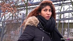 GERMAN SCOUT - LATIN EBONY TEEN SEDUCE TO EYE ROLLING ORGASM SEX AT PICKUP CASTING Thumb