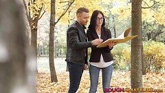 18yo demonstrates her cock sucking skills and fucks deep Thumb