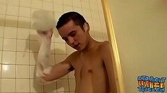 Straight and tattooed thug masturbates after taking a bath Thumb