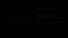 Twinks has his ass sprayed with jizz after barebacking Thumb