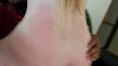 MILF PAWG slave riding Black Master'_s cock after being whipped Thumb