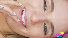 Sexy naked blonde shows perfect body in 4K Closeup Thumb