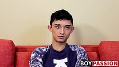 Twink shows off his ass and cock and masturbates Thumb
