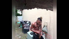 Neighbors Watch young man jerk his dick in the rain (Handsomedevan) Thumb