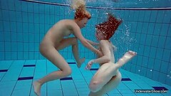 Two hot lesbians in the pool Thumb