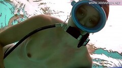 Minnie Manga blows dildo underwater Thumb