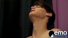 Lollipop licking twink sucks dick before anal and facial Thumb