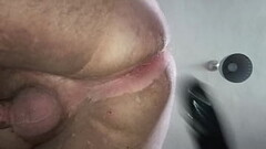 Doing my big ass with huge double dildo Thumb