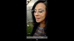 Husband surpirses IG influencer wife while she'_s live. Cums on her face. Thumb