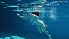Russian Sheril teen submerged underwater Thumb