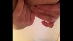 Hot guy playing with his hole Thumb