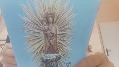 incredible, exaggerated and outrageous blasphemy. Drawing penises on the virgin mary Thumb