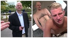 BAIT BUS - Middle Aged Salaryman Thomas Hoffman Cheats On His Girlfriend... With A Guy! Thumb
