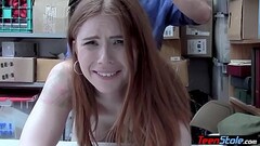 Irish pale teen thief talked dirty while punish fucked Thumb