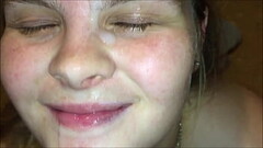 Teen babe get recorded by guy Iphone giving amazing blowjob and taking a huge cum facial Thumb