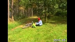teen gets wet licked and fucked by old dude Thumb