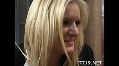 Cute babe widens wide and gets her muff fucked hard Thumb