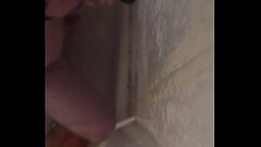 Young guy uses 8&rdquo_ dildo in the shower Thumb