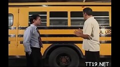 Captivating teacher gives a sexy blowjob and fingers pussy Thumb
